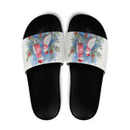 Australia Christmas Slide Sandals Aussie Galah Santa Watercolor Style - Aussie Hoodie