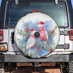 Australia Christmas Spare Tire Cover Aussie Galah Santa Watercolor Style - Aussie Hoodie