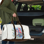 Australia Christmas Travel Bag Aussie Galah Santa Watercolor Style - Aussie Hoodie