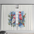Australia Christmas Window Curtain Aussie Galah Santa Watercolor Style - Aussie Hoodie