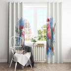 Australia Christmas Window Curtain Aussie Galah Santa Watercolor Style - Aussie Hoodie