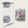 Australia Christmas Wrapping Paper Aussie Galah Santa Watercolor Style - Aussie Hoodie