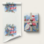 Australia Christmas Wrapping Paper Aussie Galah Santa Watercolor Style - Aussie Hoodie