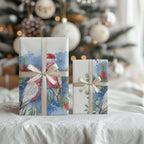 Australia Christmas Wrapping Paper Aussie Galah Santa Watercolor Style - Aussie Hoodie
