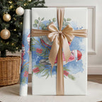 Australia Christmas Wrapping Paper Aussie Galah Santa Watercolor Style - Aussie Hoodie