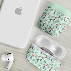 Australia Christmas AirPods Case Aussie Kookaburra Watercolor Seamless Style - Aussie Hoodie