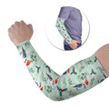 Australia Christmas Arm Sleeves Aussie Kookaburra Watercolor Seamless Style - Aussie Hoodie