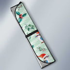 Australia Christmas Auto Sun Shade Aussie Kookaburra Watercolor Seamless Style - Aussie Hoodie