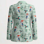 Australia Christmas Blazer Aussie Kookaburra Watercolor Seamless Style - Aussie Hoodie
