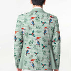 Australia Christmas Blazer Aussie Kookaburra Watercolor Seamless Style - Aussie Hoodie
