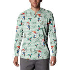 Australia Christmas Button Sweatshirt Aussie Kookaburra Watercolor Seamless Style - Aussie Hoodie