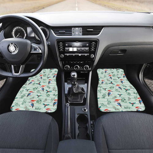 Australia Christmas Car Mats Aussie Kookaburra Watercolor Seamless Style - Aussie Hoodie