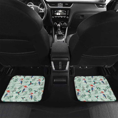 Australia Christmas Car Mats Aussie Kookaburra Watercolor Seamless Style - Aussie Hoodie