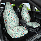 Australia Christmas Car Seat Cover Aussie Kookaburra Watercolor Seamless Style - Aussie Hoodie