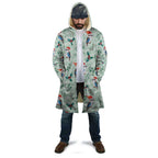 Australia Christmas Cloak Aussie Kookaburra Watercolor Seamless Style - Aussie Hoodie