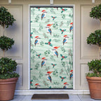 Australia Christmas Door Cover Aussie Kookaburra Watercolor Seamless Style - Aussie Hoodie