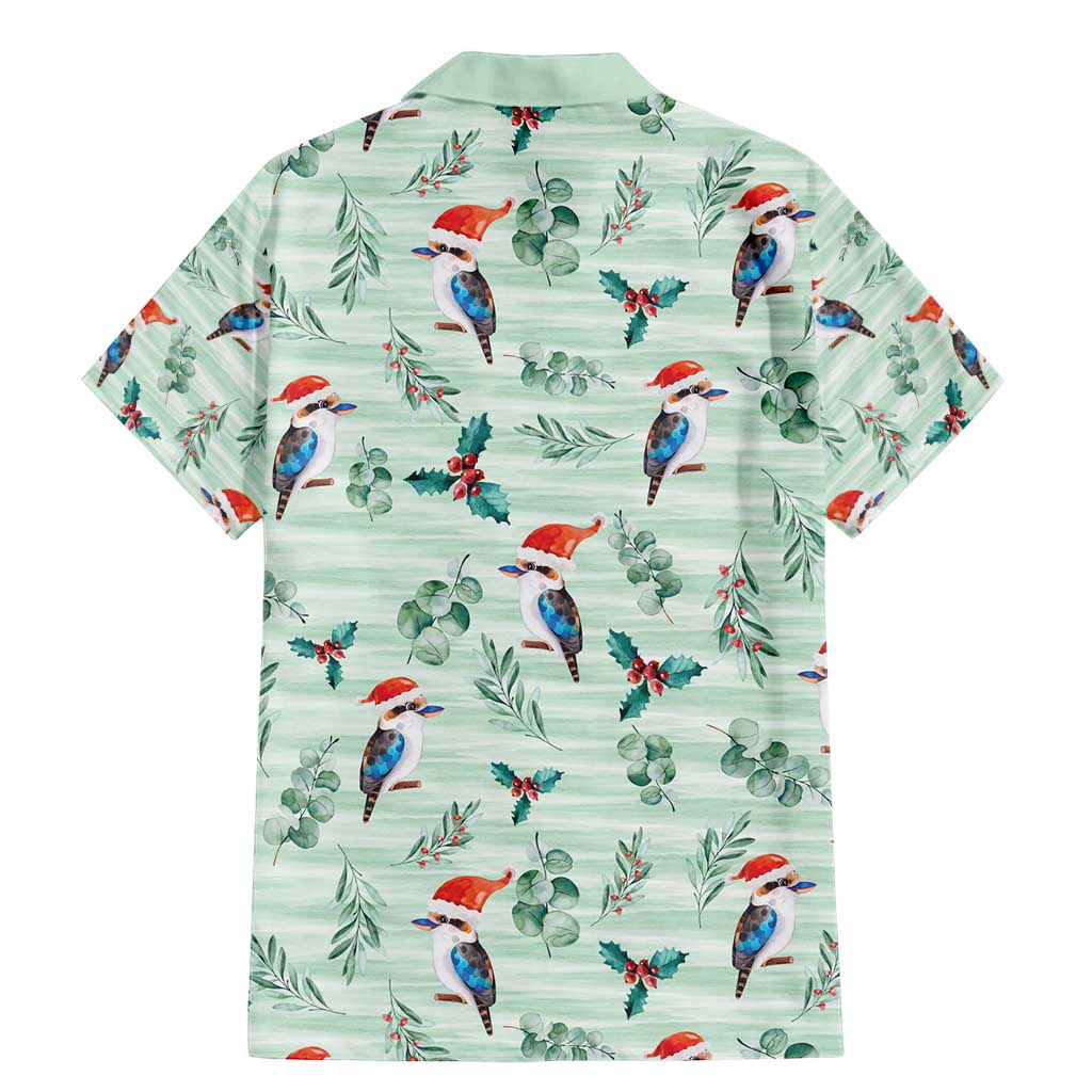 Australia Christmas Family Matching Mermaid Dress and Hawaiian Shirt Aussie Kookaburra Watercolor Seamless Style - Aussie Hoodie