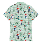 Australia Christmas Family Matching Mermaid Dress and Hawaiian Shirt Aussie Kookaburra Watercolor Seamless Style - Aussie Hoodie