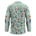 Australia Christmas Hockey Jersey Aussie Kookaburra Watercolor Seamless Style - Aussie Hoodie