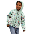 Australia Christmas Kid Hoodie Aussie Kookaburra Watercolor Seamless Style - Aussie Hoodie