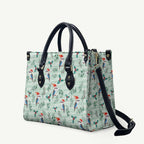Australia Christmas Leather Bag Aussie Kookaburra Watercolor Seamless Style - Aussie Hoodie