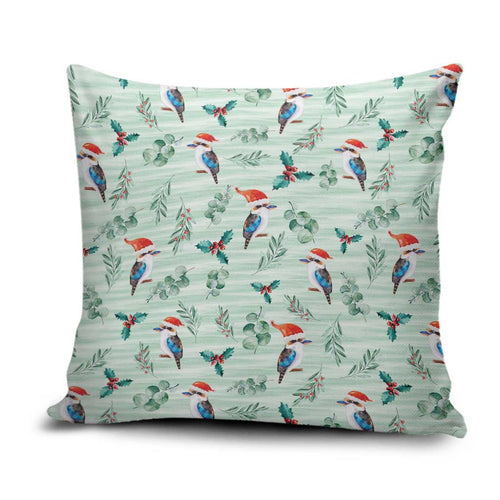Australia Christmas Pillow Cover Aussie Kookaburra Watercolor Seamless Style - Aussie Hoodie