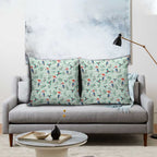 Australia Christmas Pillow Cover Aussie Kookaburra Watercolor Seamless Style - Aussie Hoodie