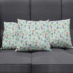 Australia Christmas Pillow Cover Aussie Kookaburra Watercolor Seamless Style - Aussie Hoodie