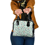 Australia Christmas Shoulder Handbag Aussie Kookaburra Watercolor Seamless Style - Aussie Hoodie
