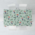 Australia Christmas Tablecloth Aussie Kookaburra Watercolor Seamless Style - Aussie Hoodie