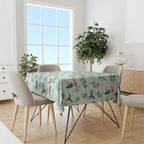 Australia Christmas Tablecloth Aussie Kookaburra Watercolor Seamless Style - Aussie Hoodie