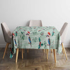 Australia Christmas Tablecloth Aussie Kookaburra Watercolor Seamless Style - Aussie Hoodie