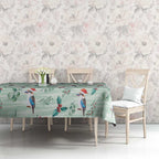 Australia Christmas Tablecloth Aussie Kookaburra Watercolor Seamless Style - Aussie Hoodie