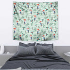 Australia Christmas Tapestry Aussie Kookaburra Watercolor Seamless Style - Aussie Hoodie
