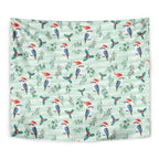 Australia Christmas Tapestry Aussie Kookaburra Watercolor Seamless Style - Aussie Hoodie