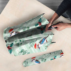 Australia Christmas Umbrella Aussie Kookaburra Watercolor Seamless Style - Aussie Hoodie