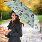 Australia Christmas Umbrella Aussie Kookaburra Watercolor Seamless Style - Aussie Hoodie