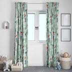 Australia Christmas Window Curtain Aussie Kookaburra Watercolor Seamless Style - Aussie Hoodie