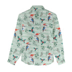 Australia Christmas Women Casual Shirt Aussie Kookaburra Watercolor Seamless Style - Aussie Hoodie