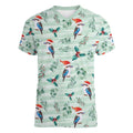 Australia Christmas Women V-Neck T-Shirt Aussie Kookaburra Watercolor Seamless Style - Aussie Hoodie
