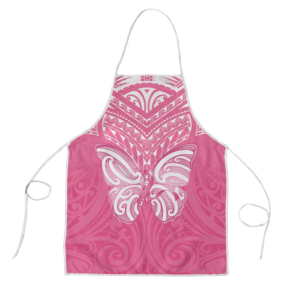 New Zealand Breast Cancer Awareness Apron Maori Butterfly Pink Ribbon - Aussie Hoodie