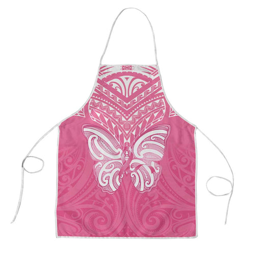 New Zealand Breast Cancer Awareness Apron Maori Butterfly Pink Ribbon - Aussie Hoodie