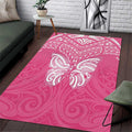 New Zealand Breast Cancer Awareness Area Rug Maori Butterfly Pink Ribbon - Aussie Hoodie