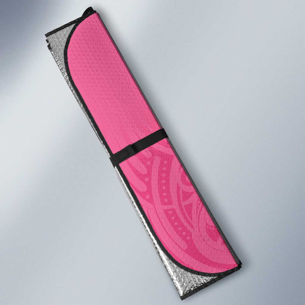 New Zealand Breast Cancer Awareness Auto Sun Shade Maori Butterfly Pink Ribbon - Aussie Hoodie