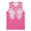 New Zealand Breast Cancer Awareness Basketball Jersey Maori Butterfly Pink Ribbon - Aussie Hoodie