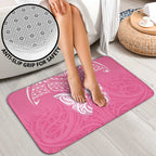 New Zealand Breast Cancer Awareness Bathroom Set Maori Butterfly Pink Ribbon - Aussie Hoodie