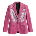 New Zealand Breast Cancer Awareness Blazer Maori Butterfly Pink Ribbon - Aussie Hoodie