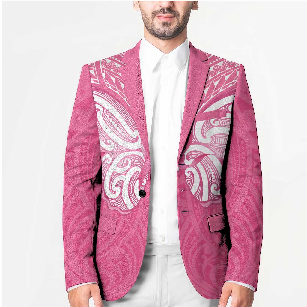 New Zealand Breast Cancer Awareness Blazer Maori Butterfly Pink Ribbon - Aussie Hoodie