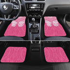 New Zealand Breast Cancer Awareness Car Mats Maori Butterfly Pink Ribbon - Aussie Hoodie
