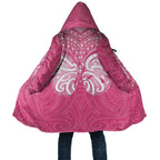 New Zealand Breast Cancer Awareness Cloak Maori Butterfly Pink Ribbon - Aussie Hoodie